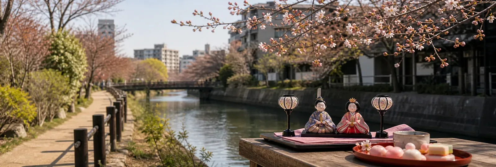3月 — 櫻花序幕・女兒節・春暖