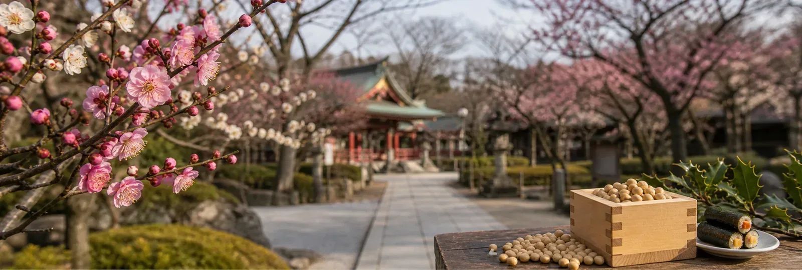 2月 — 梅花・節分・最冷時節