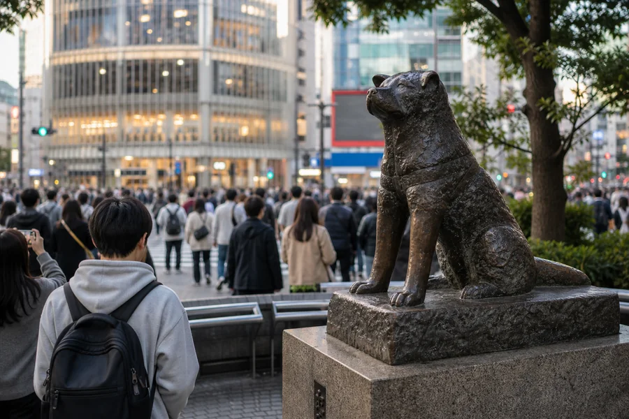 忠犬八公像(忠犬ハチ公像・Chuken Hachiko-zo)