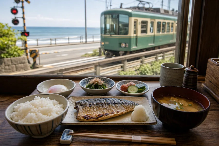 ヨリドコロ 稲村ヶ崎本店(江之電景觀定食屋|江之電 稲村ヶ崎站)