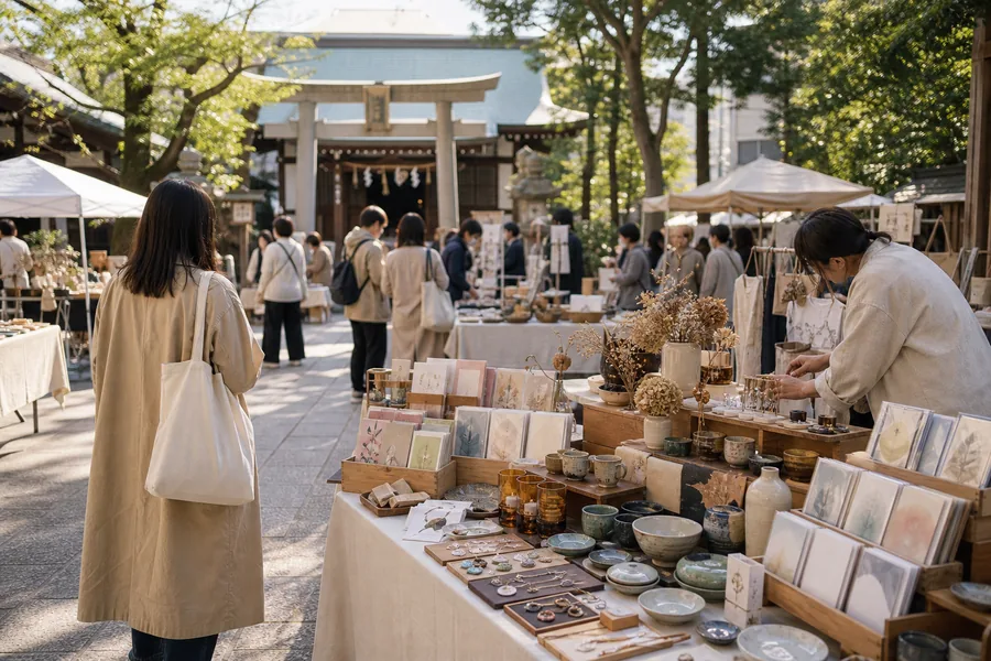 あかぎマルシェ(手作青空市|神楽坂・赤城神社)