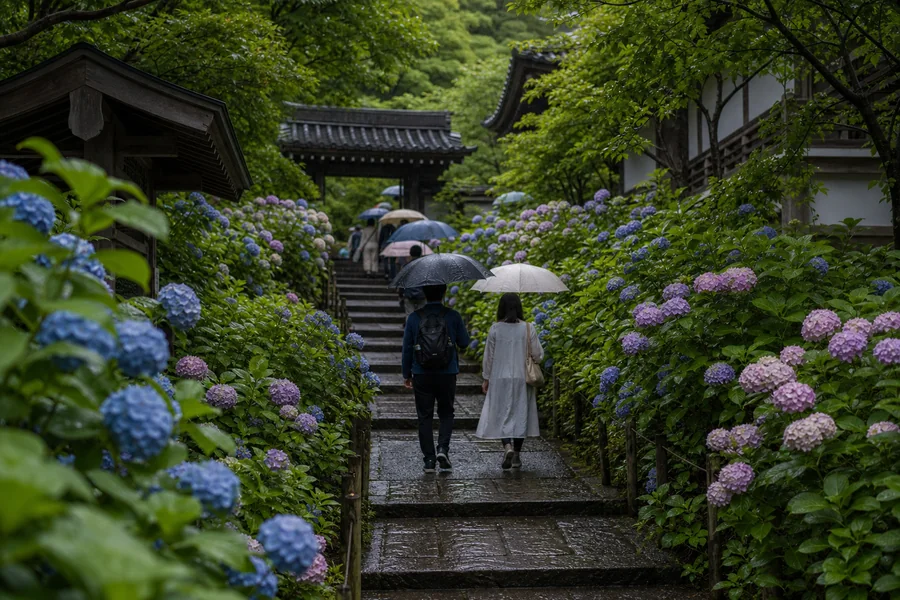 長谷寺・明月院(繡球花)