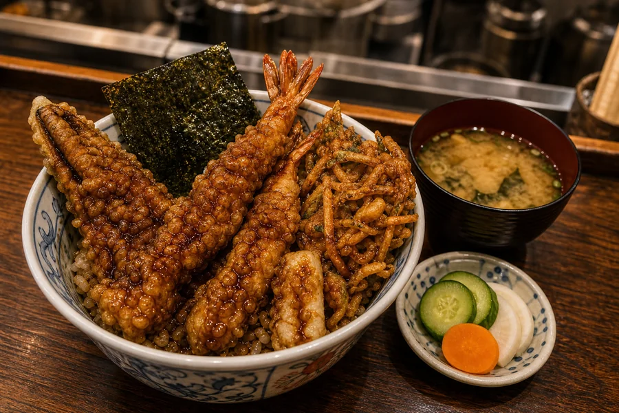 天ぷら 中山(町天婦羅・黑天丼|人形町)