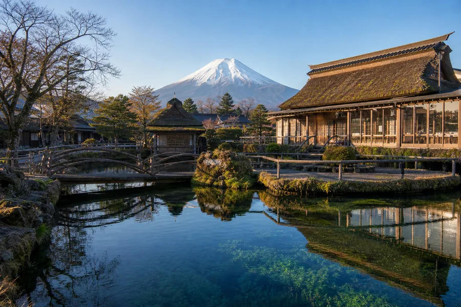 忍野八海・鏡池(早朝避人潮|河口湖/富士山站搭巴士)