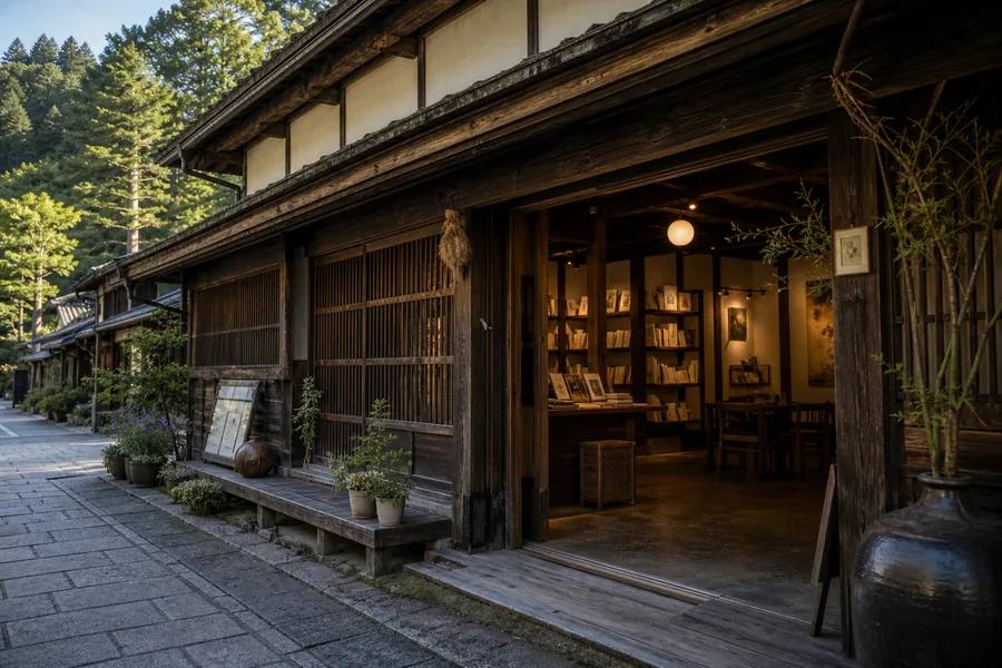 信濃追分文化磁場 油や(古民家・畫廊書店咖啡・素泊宿|信濃追分)