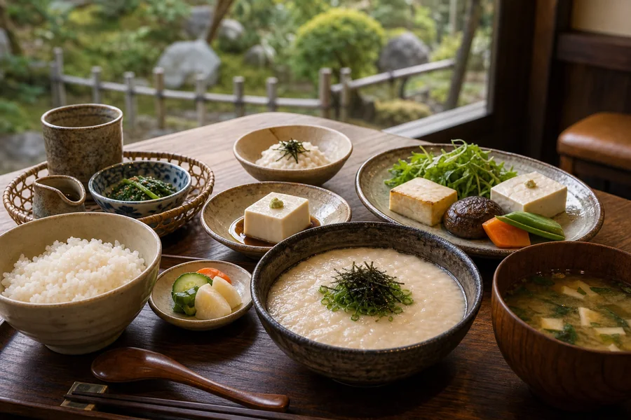 知客茶家(しかぢゃや)(豆腐・山芋料理老舖/昭和13年起的木造三層樓|箱根登山鐵道「箱根湯本」站徒步約8分)
