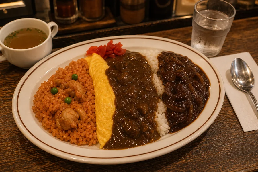 一新亭 三色ライス(下町大眾洋食老舖|JR 浅草橋站)