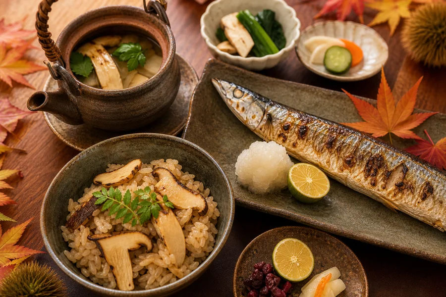 秋之味覺|松茸・秋刀魚(松茸・さんま)
