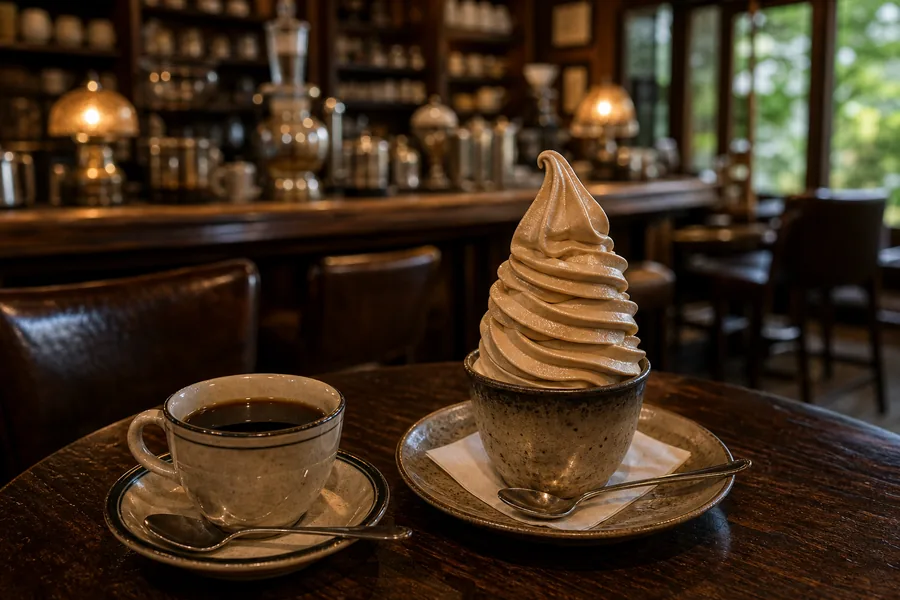 ミカドコーヒー 軽井沢旧道店(咖啡老舖・モカソフト|旧軽井沢銀座)