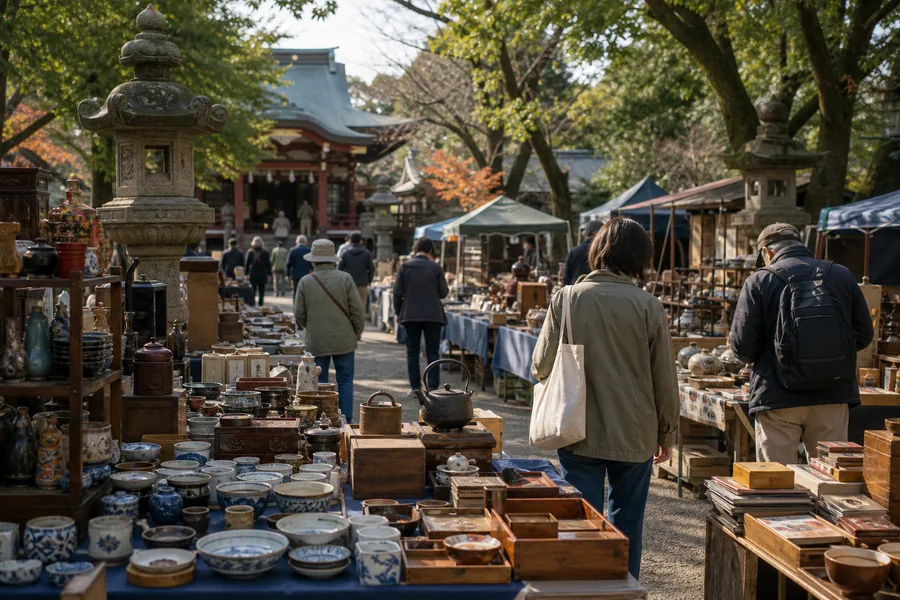 富岡八幡宮骨董市(下町蚤の市|門前仲町)
