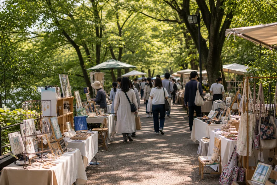 井の頭公園アートマーケッツ(手作市集・街頭表演|公園內・限週末例假)