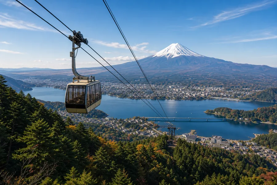 河口湖富士山全景纜車・天上山公園(富士山パノラマロープウェイ)
