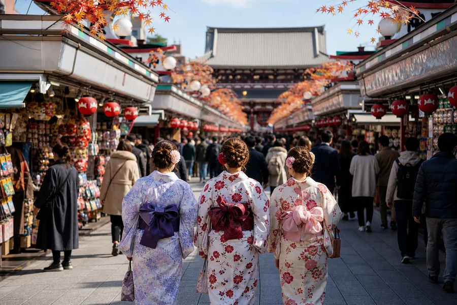仲見世通・和服體驗(仲見世通り)